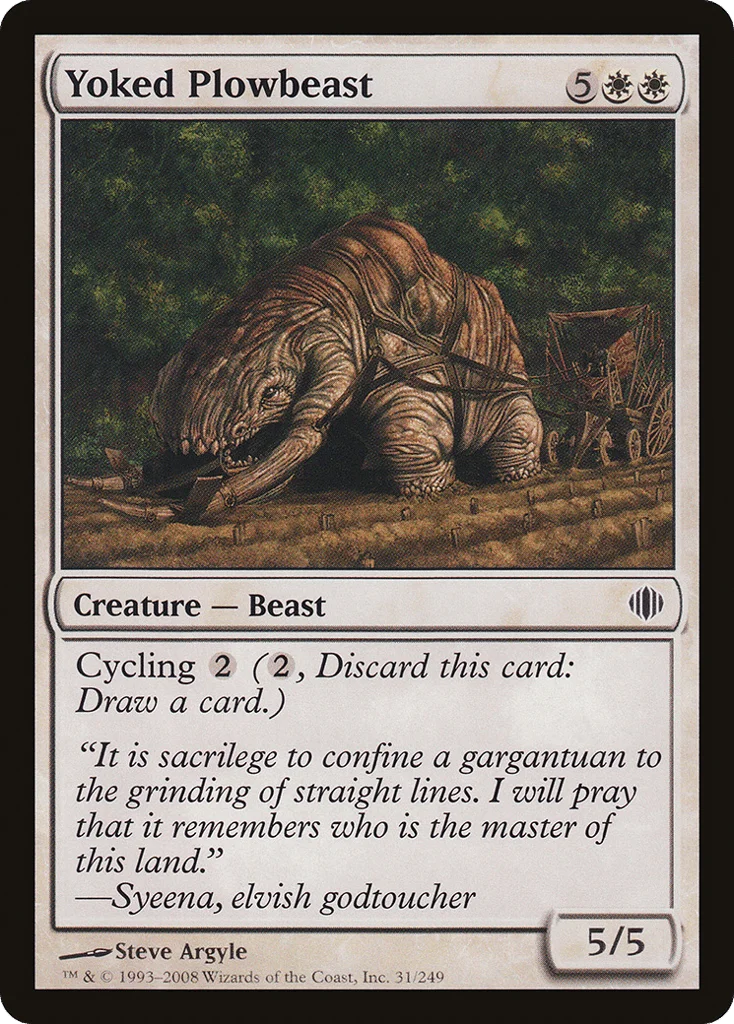 Yoked Plowbeast · Shards of Alara