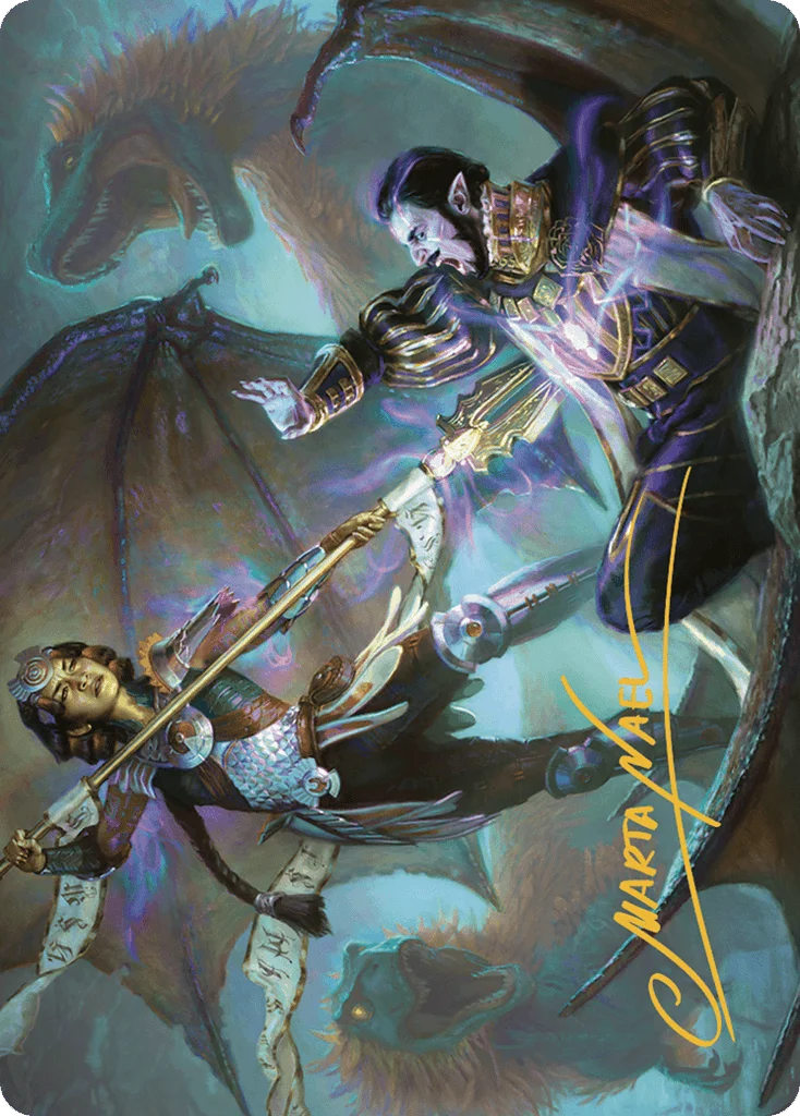 Huatli's Final Strike · The Lost Caverns of Ixalan Art Series