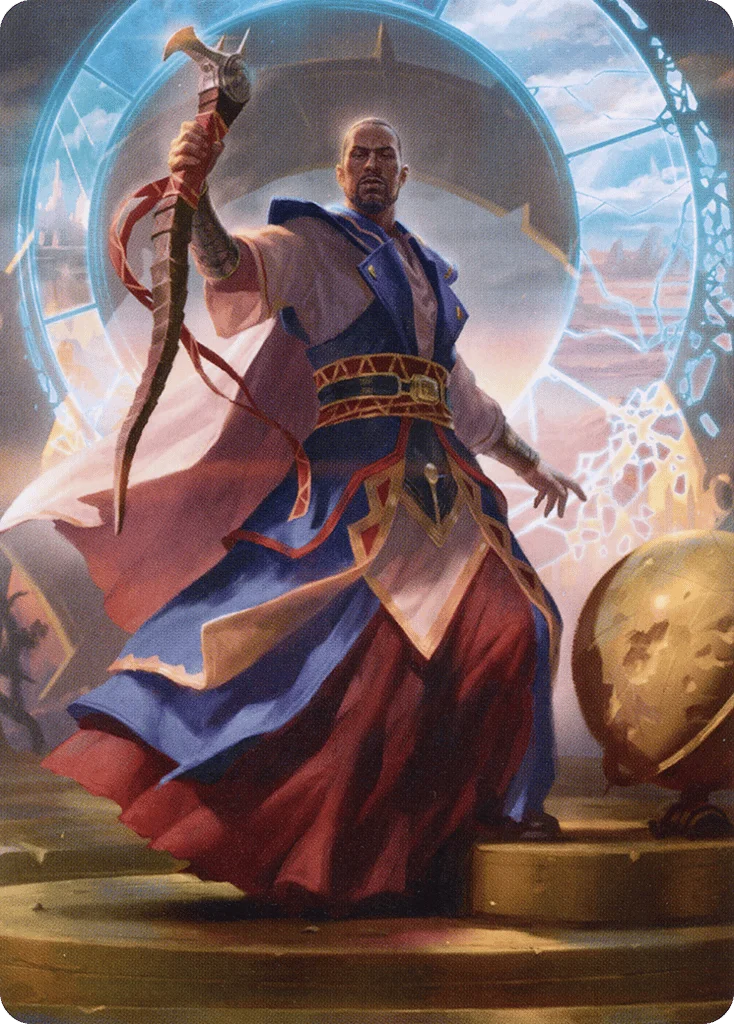 Teferi, Who Slows the Sunset · Midnight Hunt Art Series