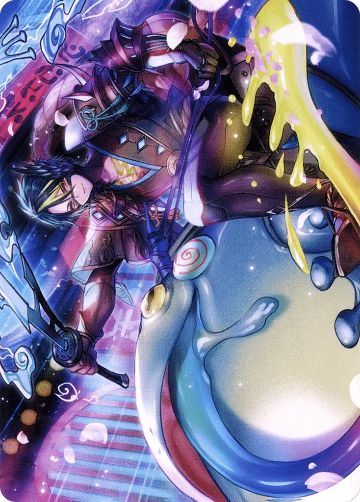 Tatsunari, Toad Rider · Neon Dynasty Art Series