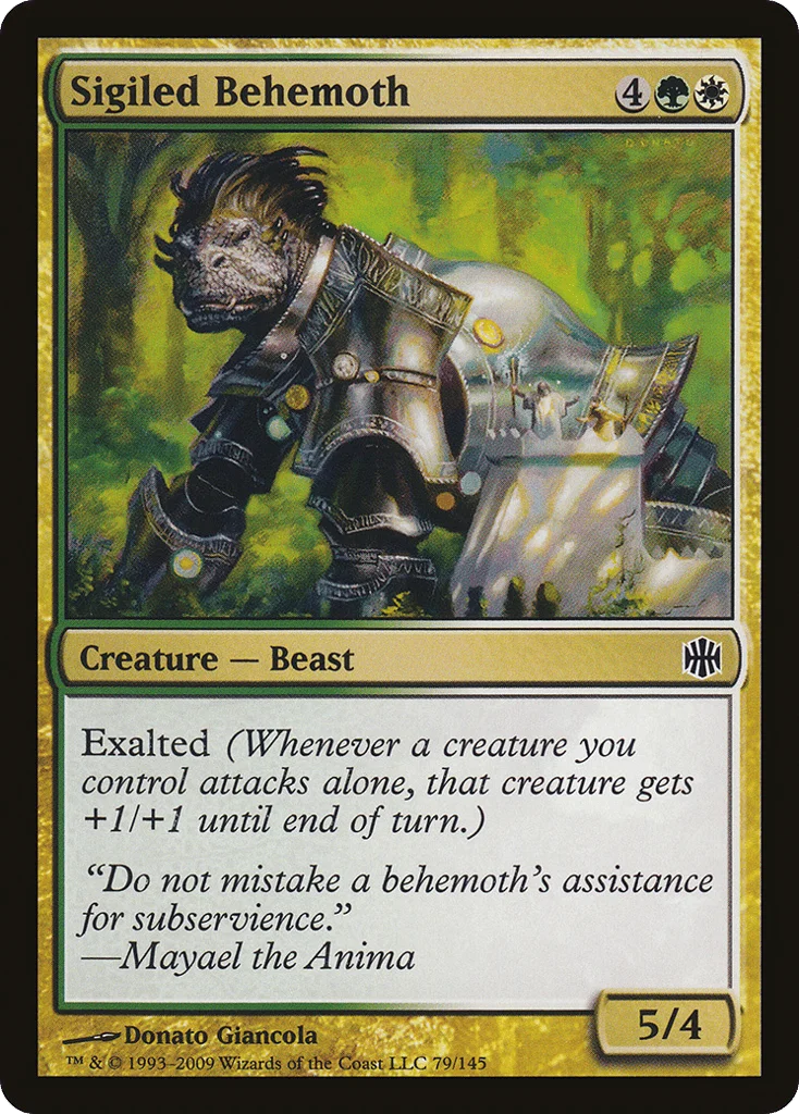 Sigiled Behemoth · Alara Reborn