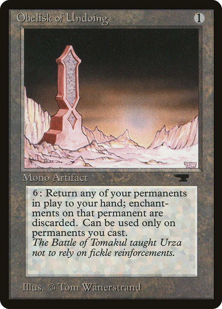 Obelisk of Undoing · Antiquities