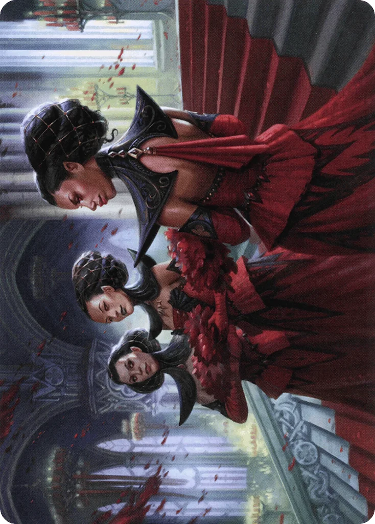 Olivia's Attendants · Crimson Vow Art Series