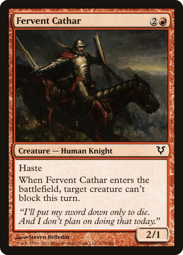 Fervent Cathar · Avacyn Restored