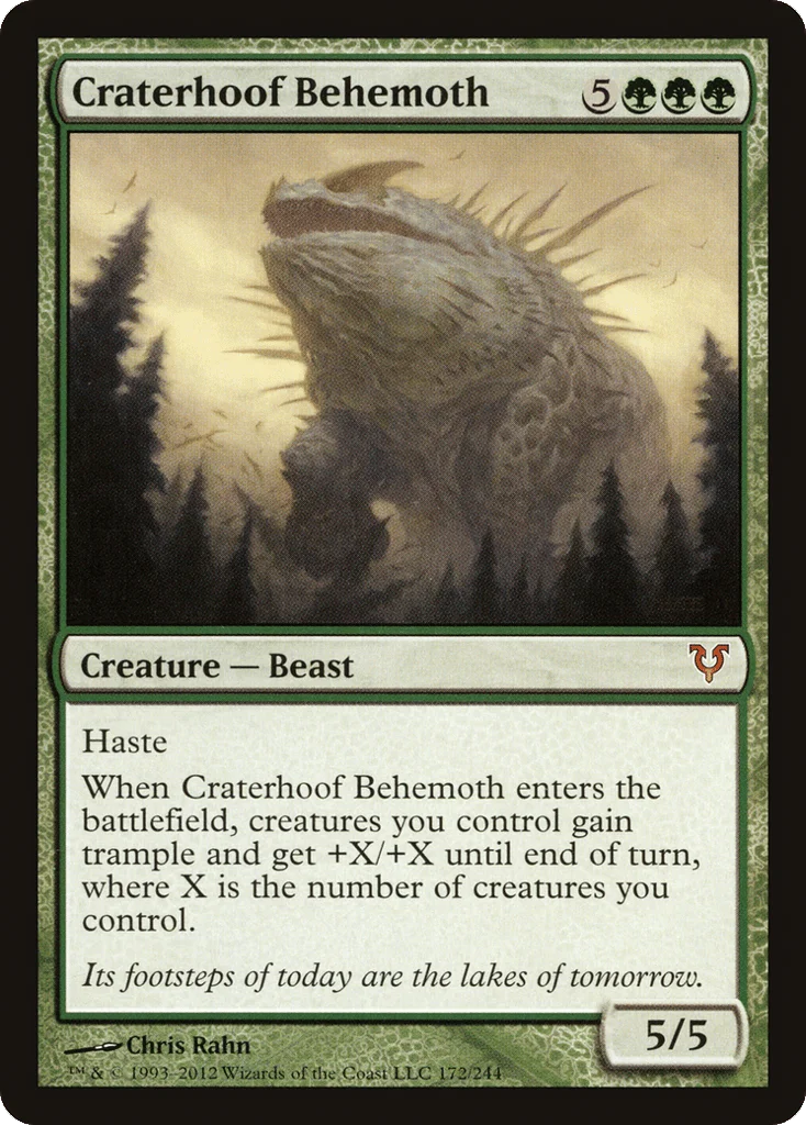 Craterhoof Behemoth · Avacyn Restored