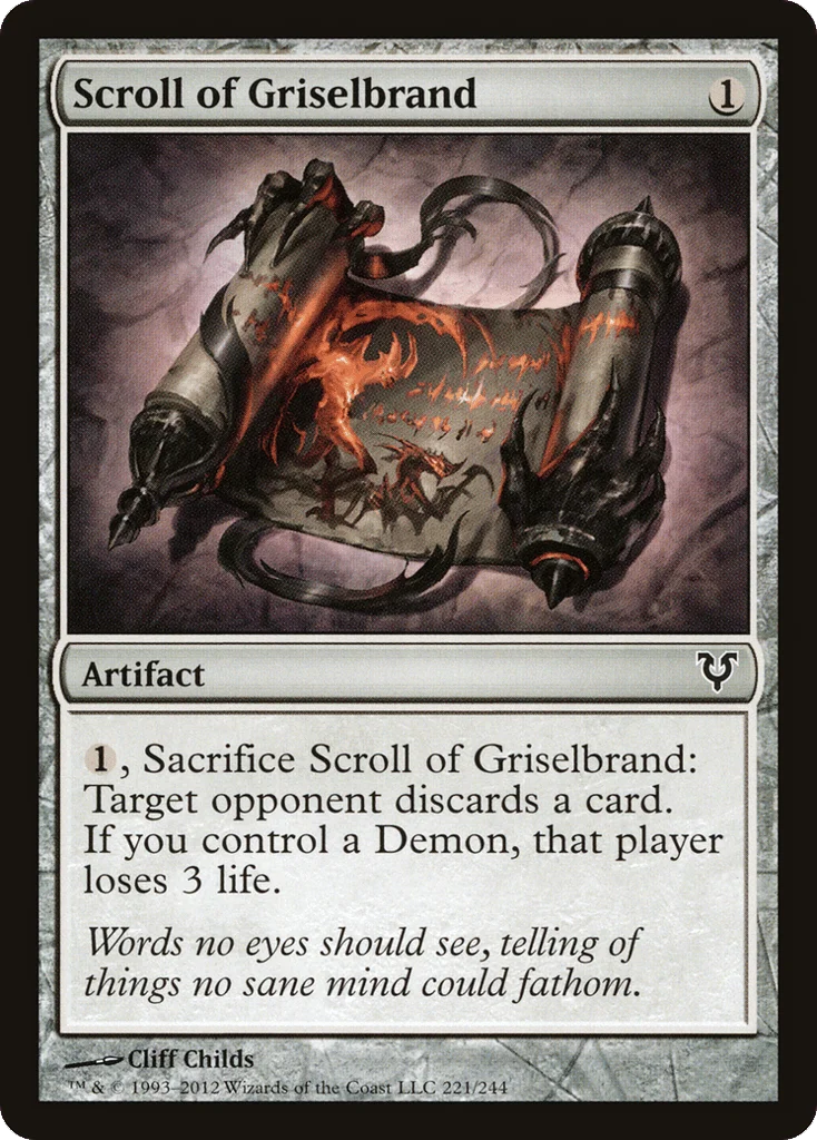 Scroll of Griselbrand · Avacyn Restored