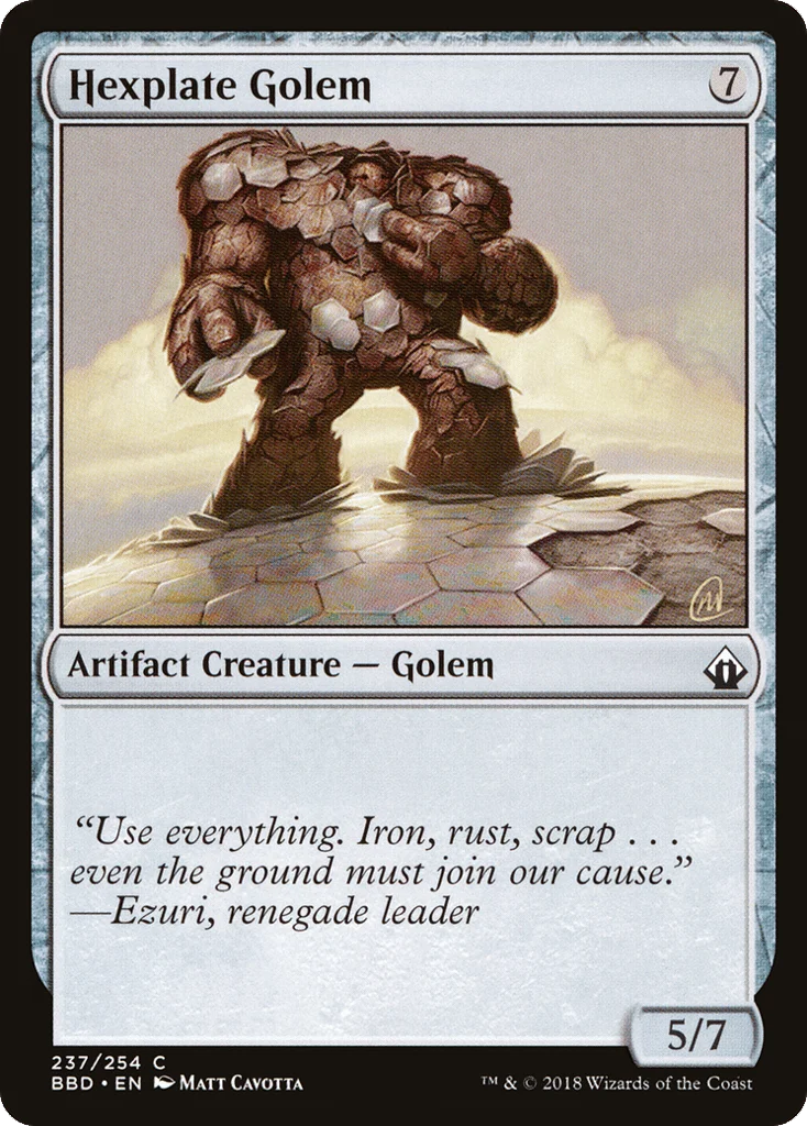 Hexplate Golem · Battlebond