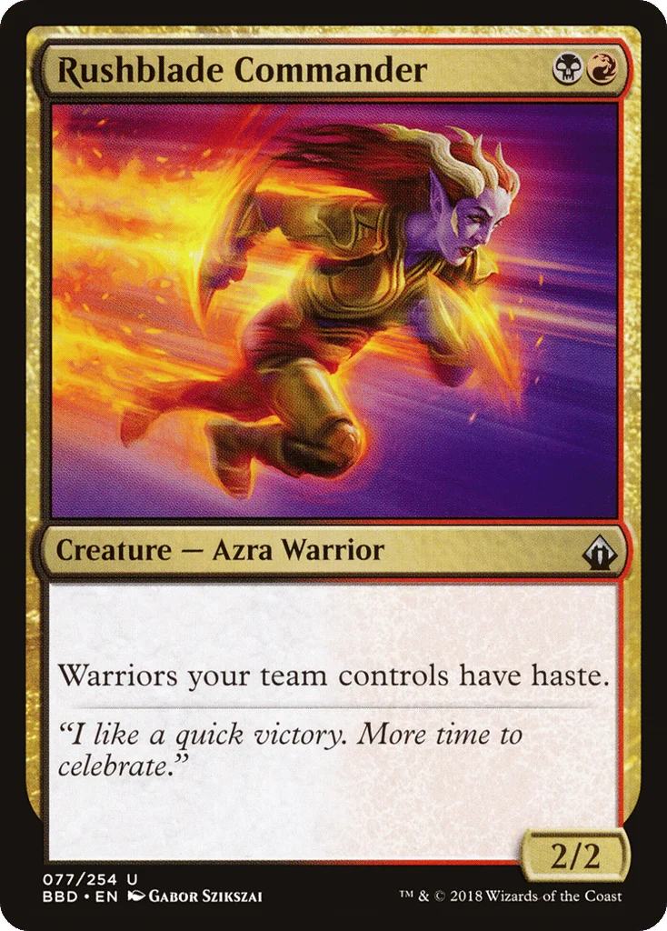 Rushblade Commander · Battlebond