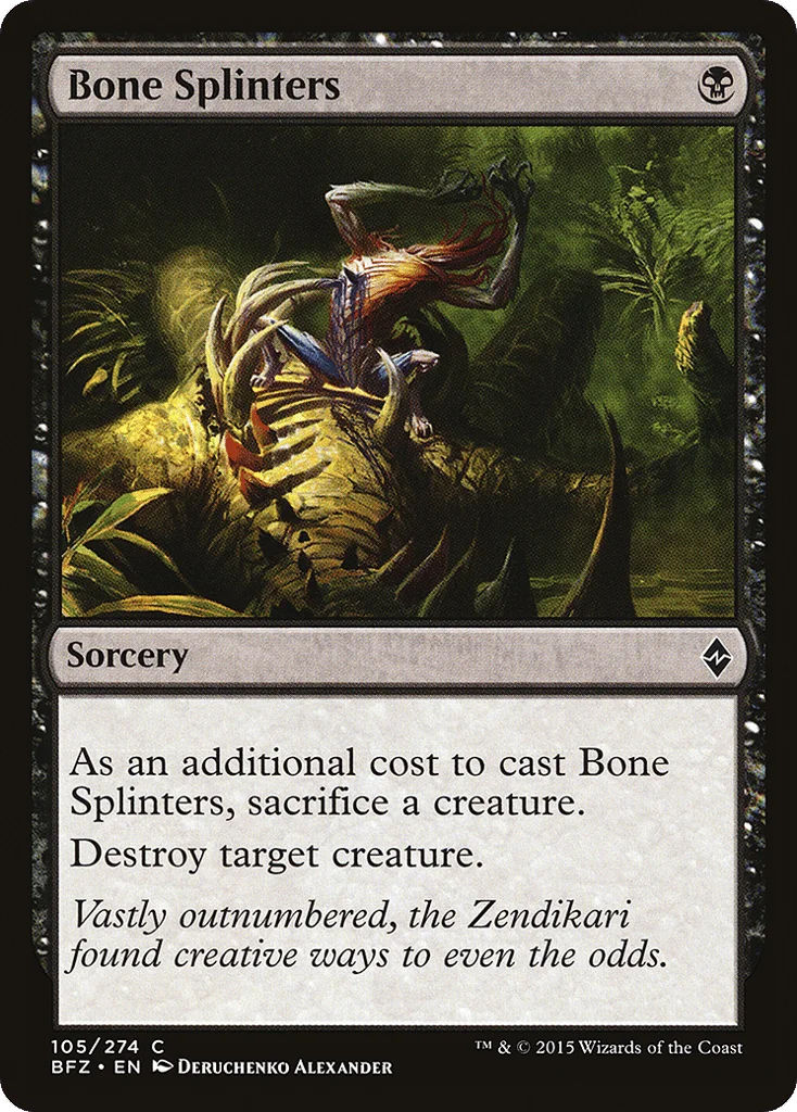 Bone Splinters · Battle for Zendikar