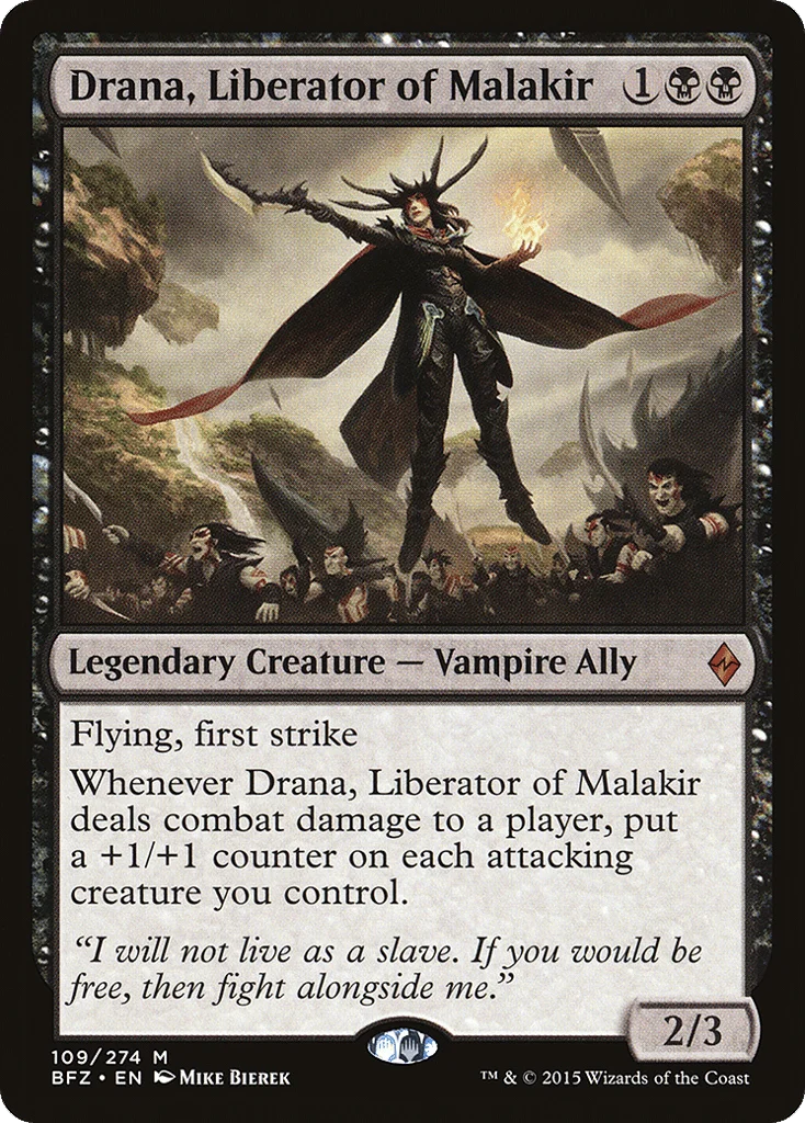 Drana, Liberator of Malakir · Battle for Zendikar