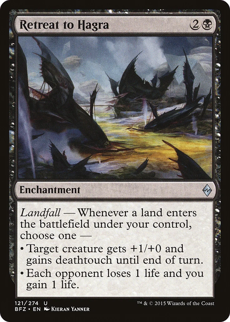 Retreat to Hagra · Battle for Zendikar