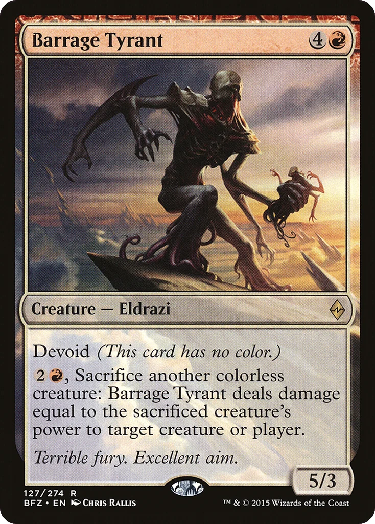 Barrage Tyrant · Battle for Zendikar