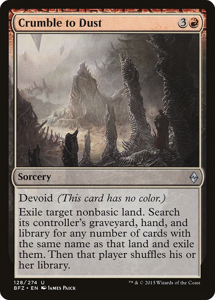 Crumble to Dust · Battle for Zendikar