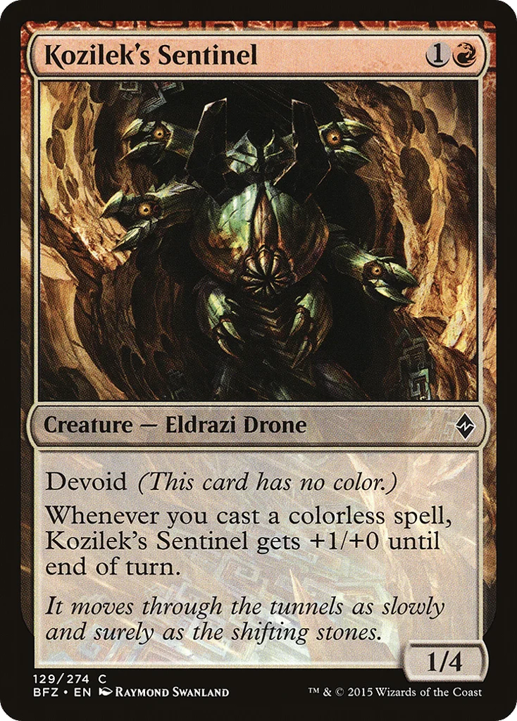 Kozilek's Sentinel · Battle for Zendikar