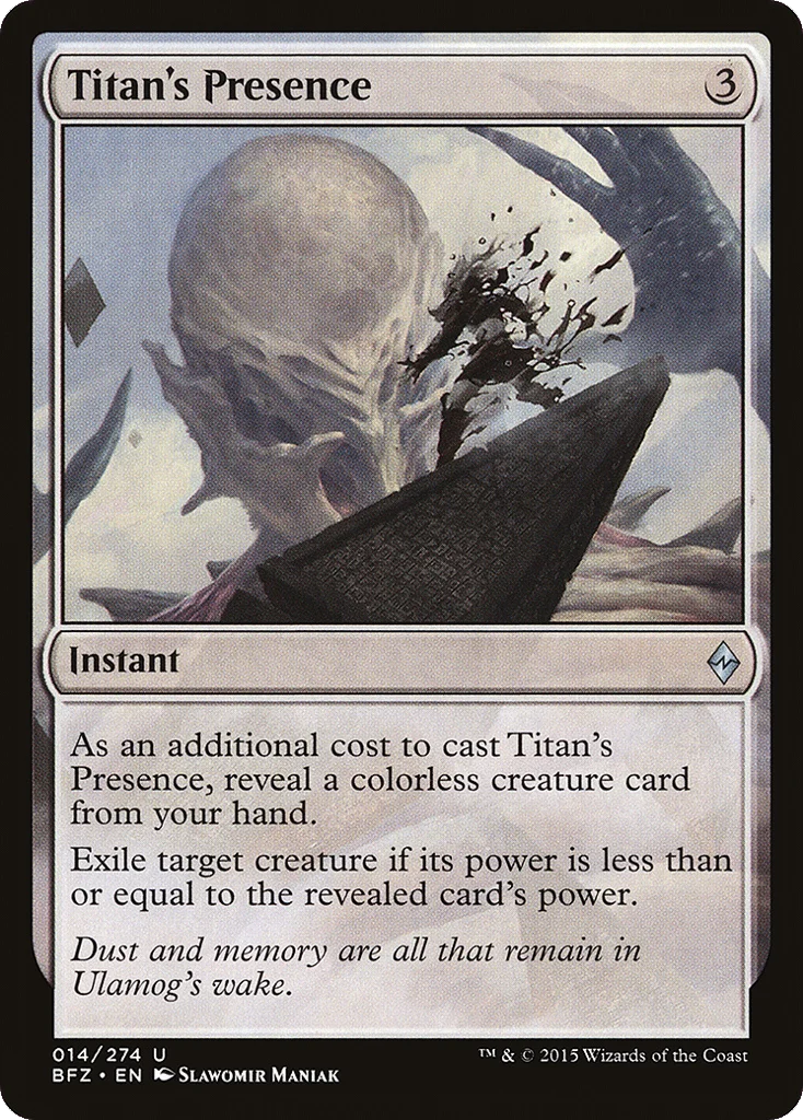 Titan's Presence · Battle for Zendikar