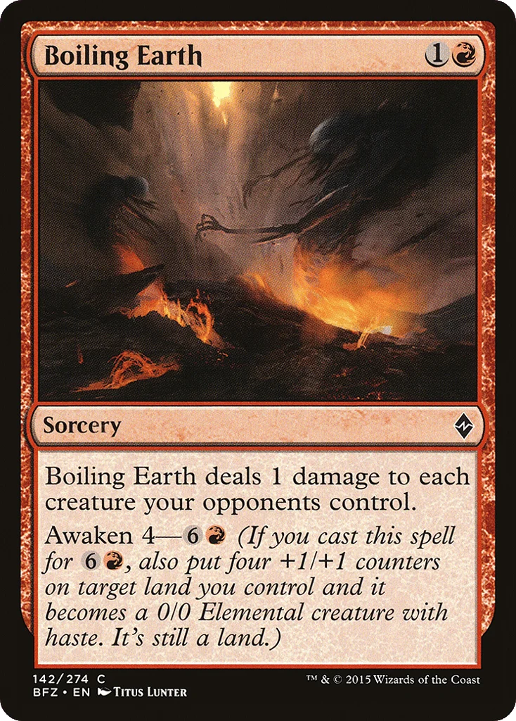 Boiling Earth · Battle for Zendikar