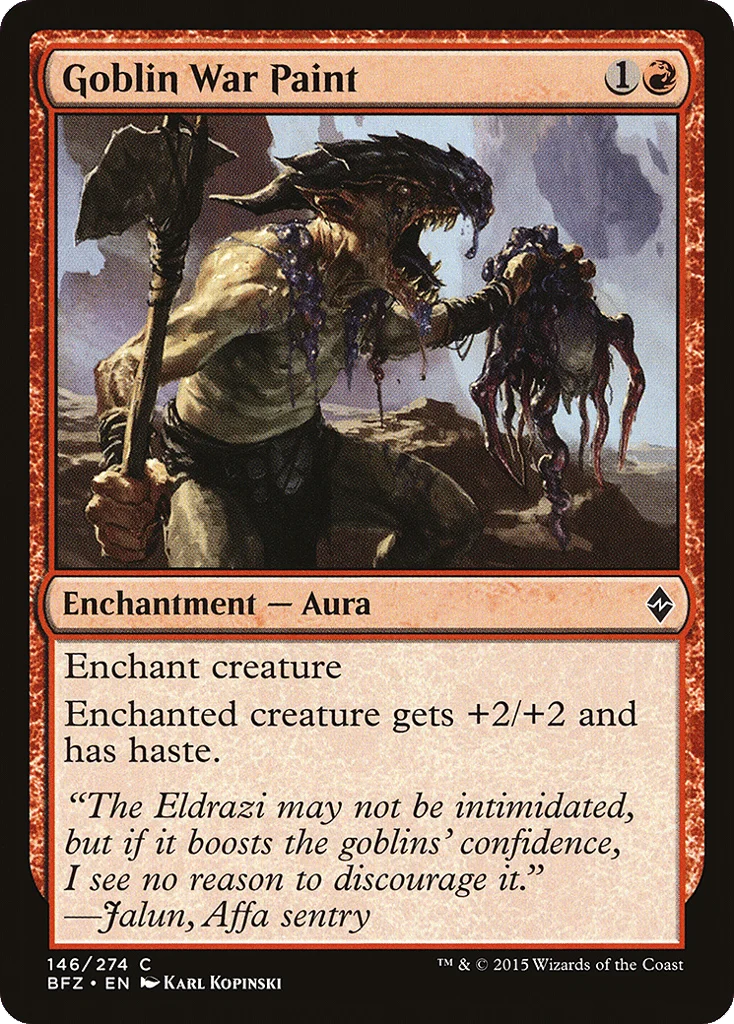Goblin War Paint · Battle for Zendikar
