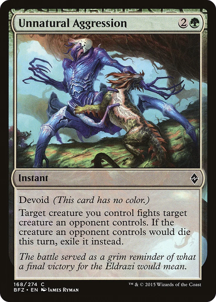 Unnatural Aggression · Battle for Zendikar