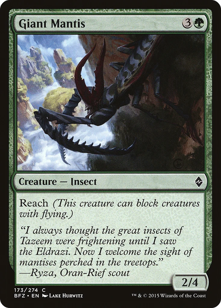 Giant Mantis · Battle for Zendikar
