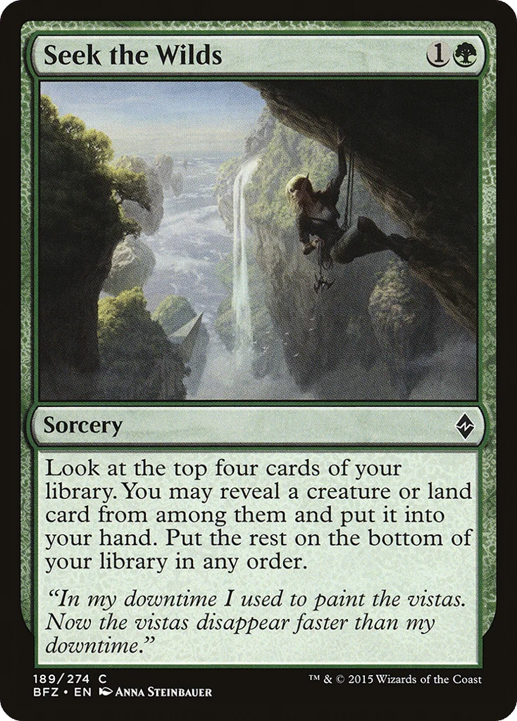 Seek the Wilds · Battle for Zendikar