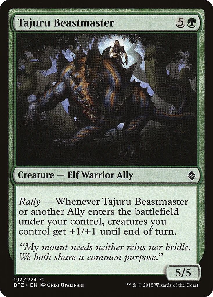 Tajuru Beastmaster · Battle for Zendikar