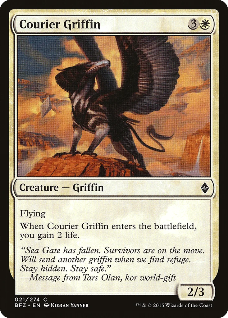 Courier Griffin · Battle for Zendikar