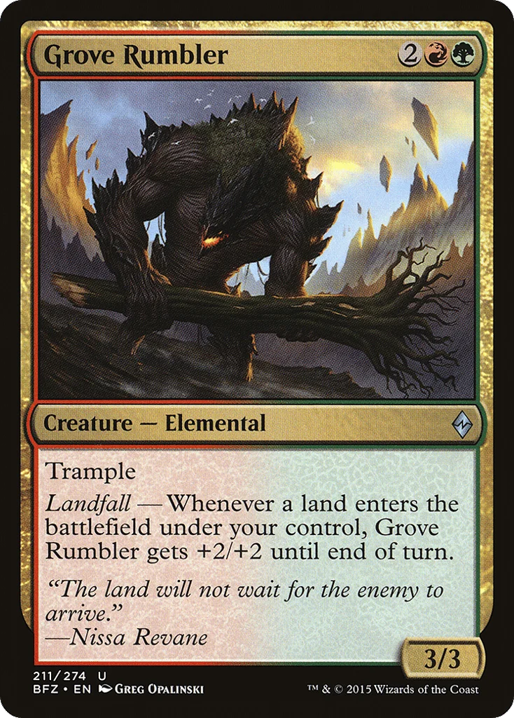 Grove Rumbler · Battle for Zendikar
