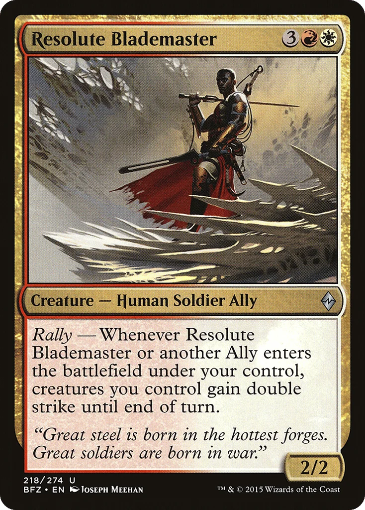 Resolute Blademaster · Battle for Zendikar