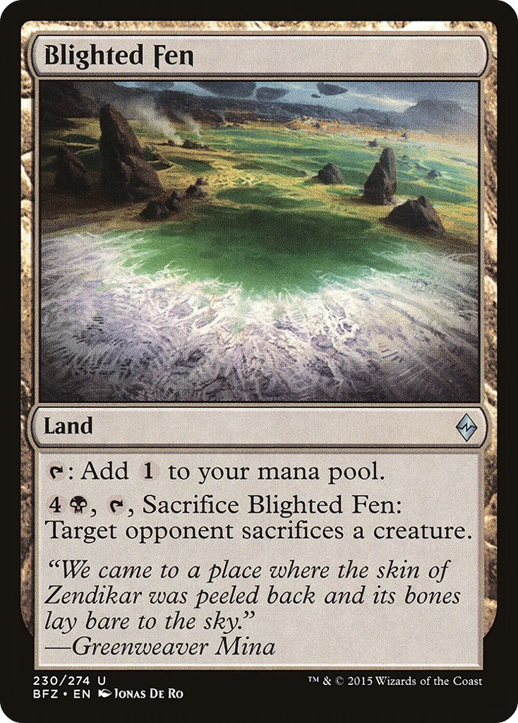 Blighted Fen · Battle for Zendikar