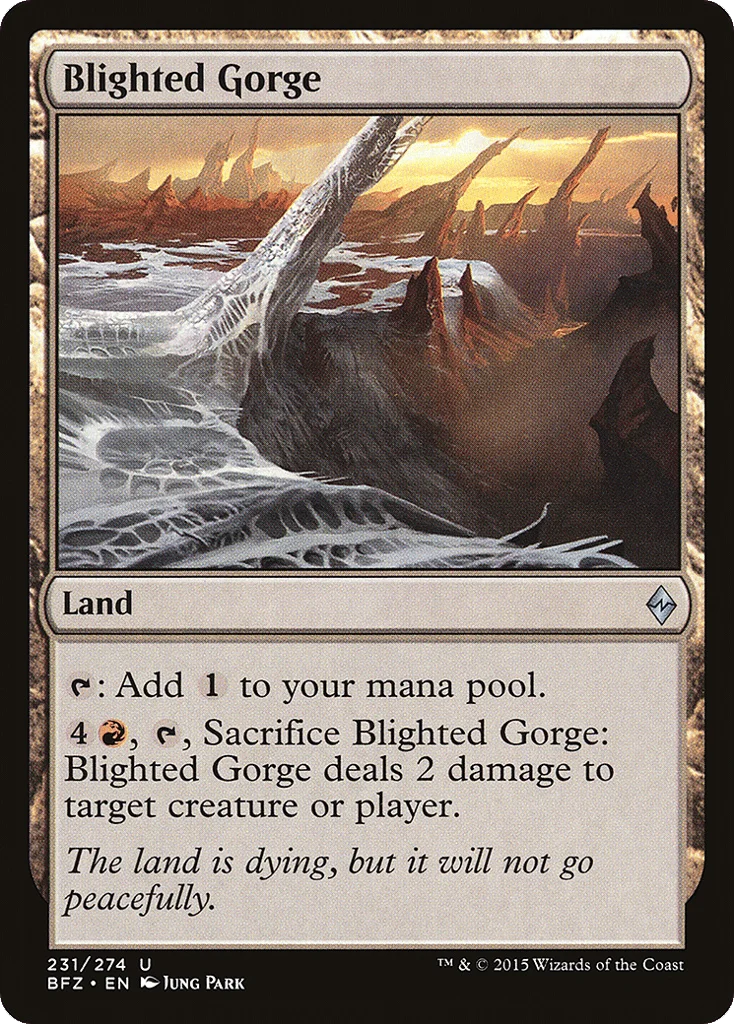 Blighted Gorge · Battle for Zendikar