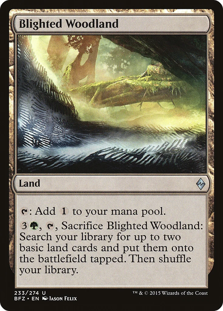 Blighted Woodland · Battle for Zendikar