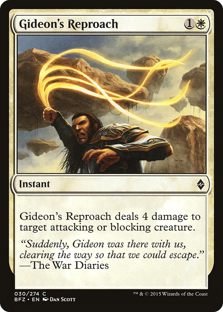 Gideon's Reproach · Battle for Zendikar