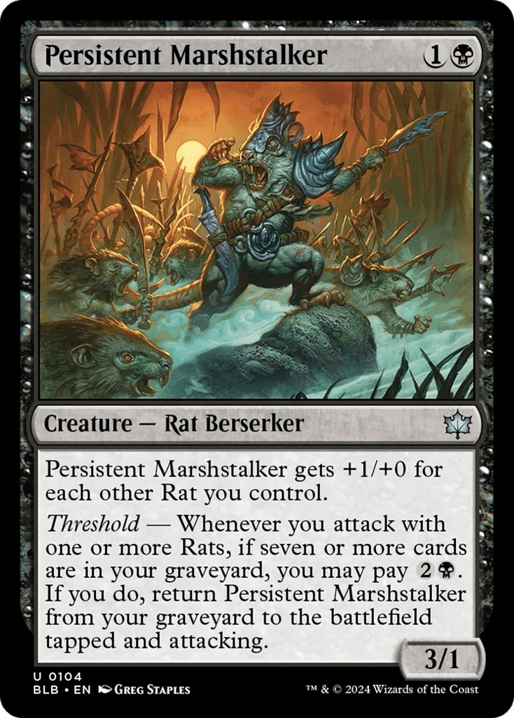 Persistent Marshstalker · Bloomburrow
