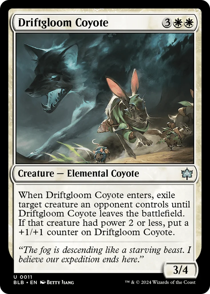 Driftgloom Coyote · Bloomburrow