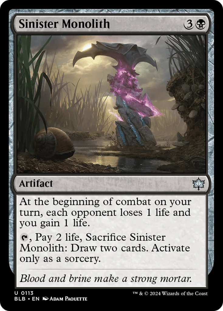 Sinister Monolith · Bloomburrow