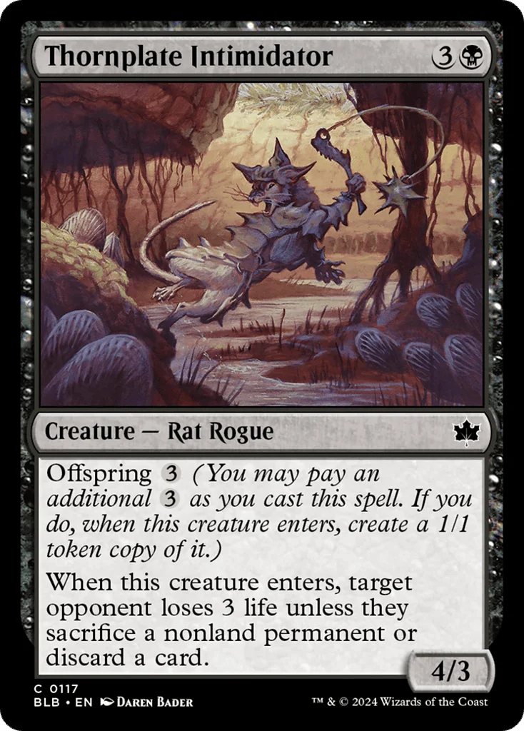Thornplate Intimidator · Bloomburrow