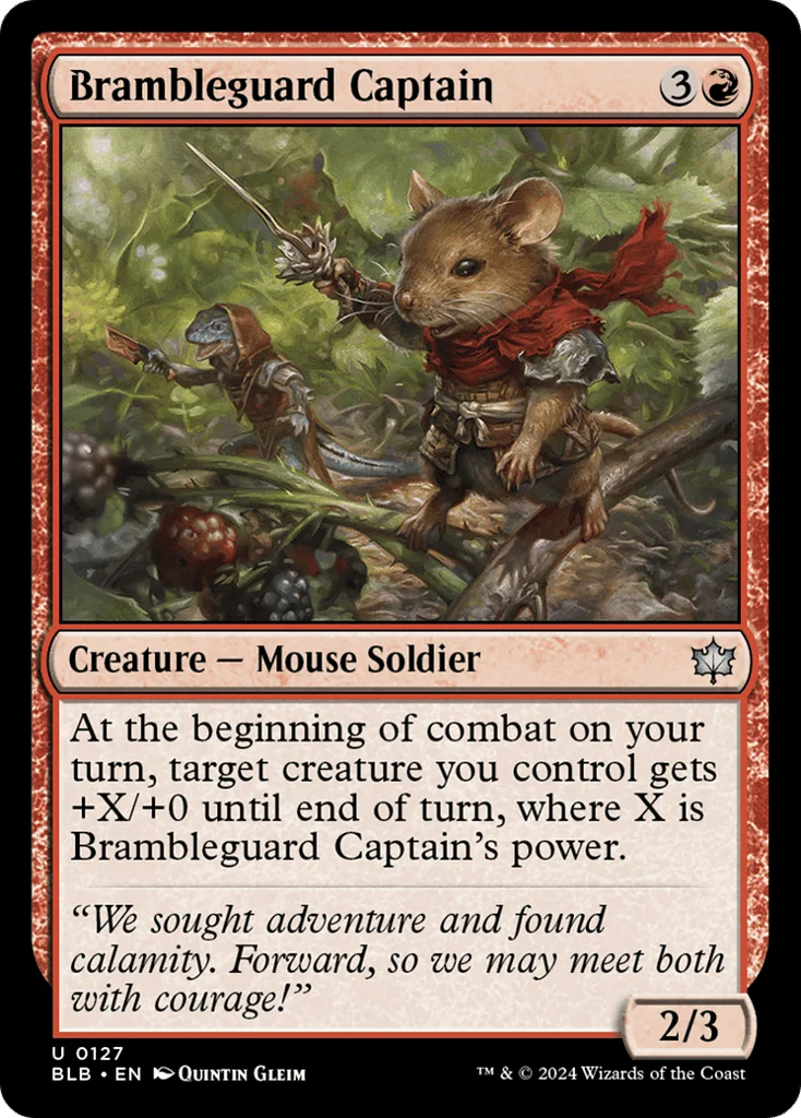 Brambleguard Captain · Bloomburrow