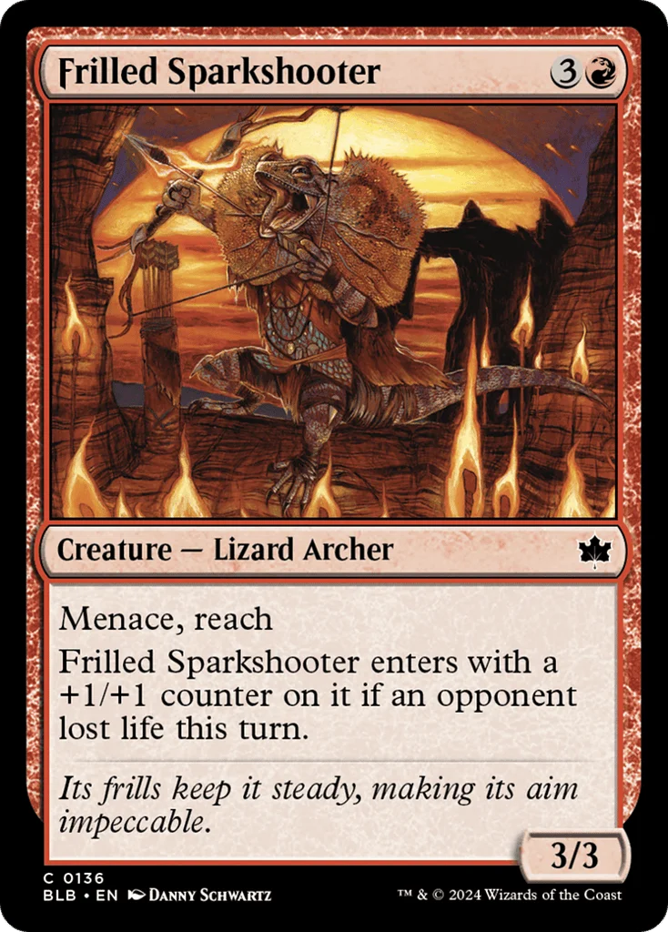 Frilled Sparkshooter · Bloomburrow