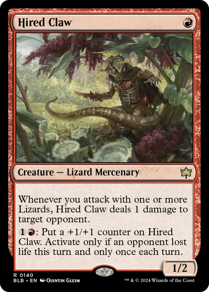Hired Claw · Bloomburrow