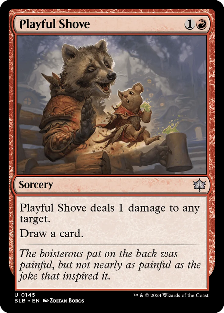 Playful Shove · Bloomburrow