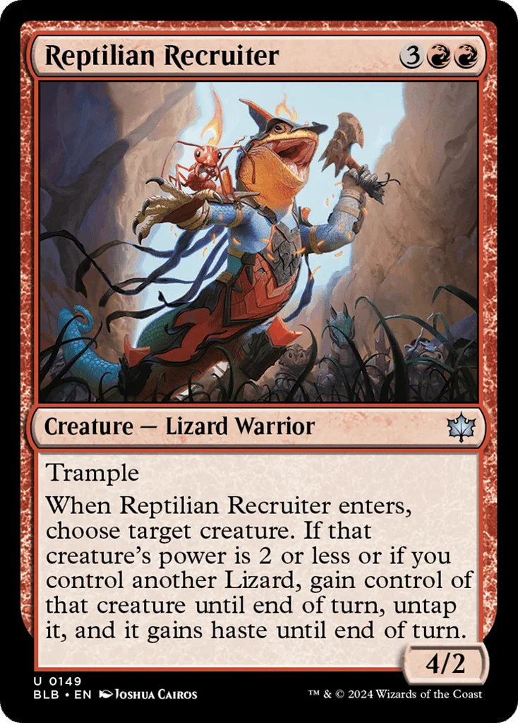 Reptilian Recruiter · Bloomburrow