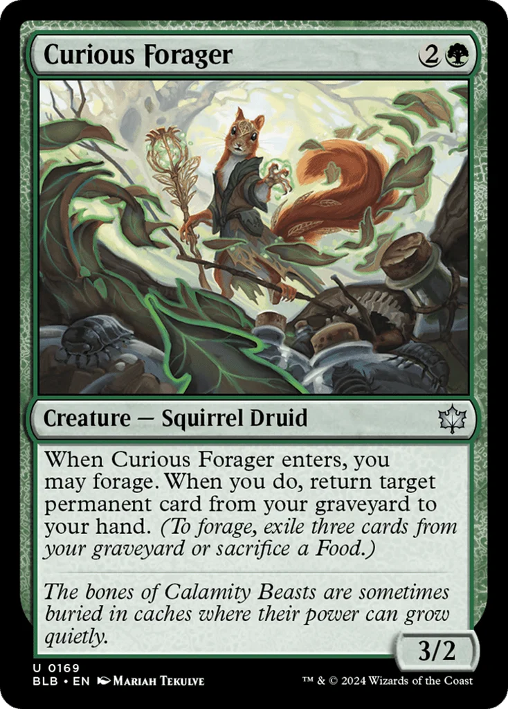 Curious Forager · Bloomburrow