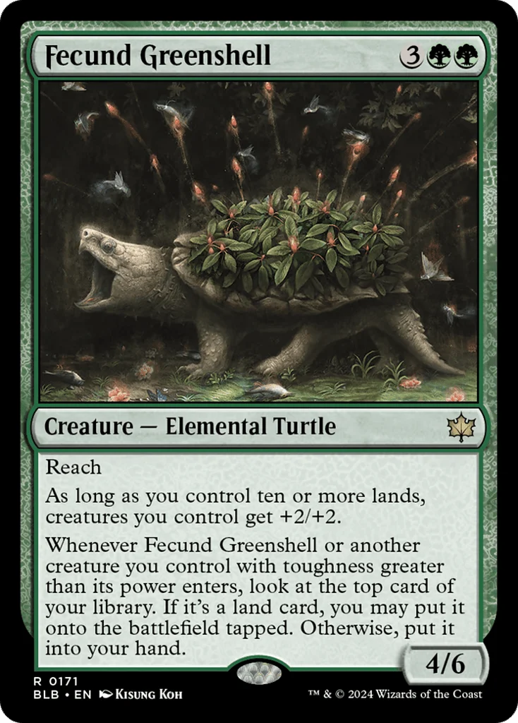 Fecund Greenshell · Bloomburrow