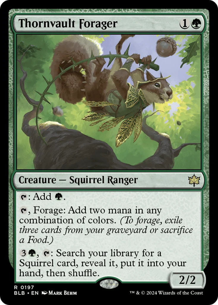 Thornvault Forager · Bloomburrow