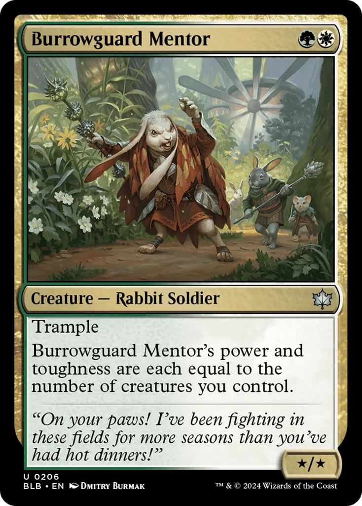 Burrowguard Mentor · Bloomburrow