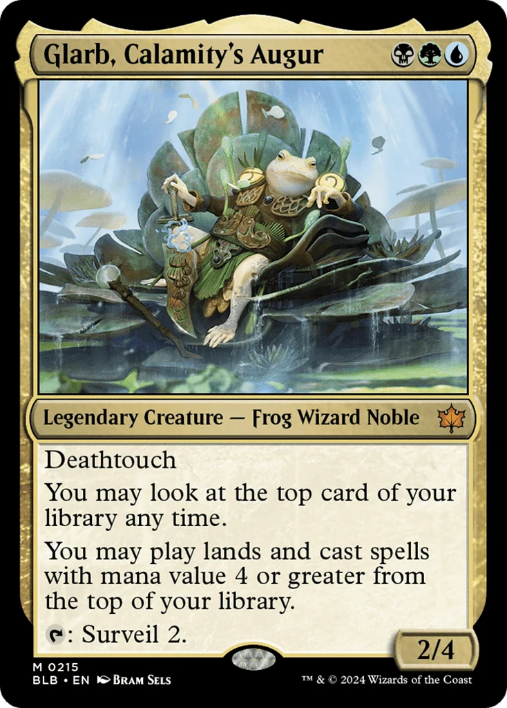 Glarb, Calamity's Augur · Bloomburrow