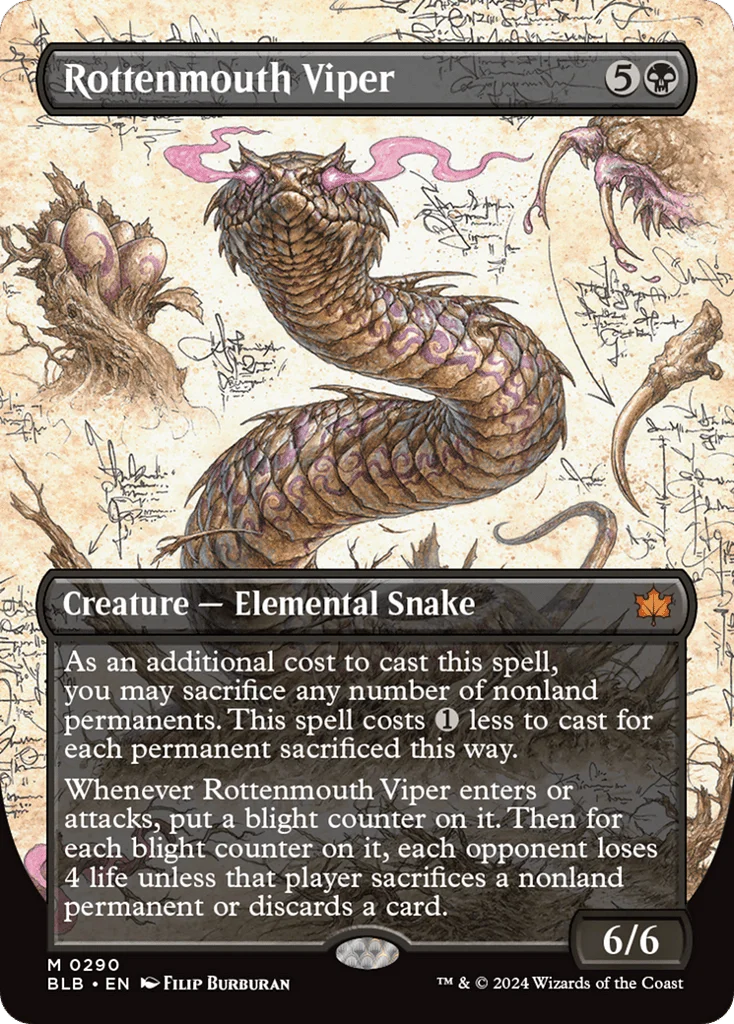 Rottenmouth Viper · Bloomburrow