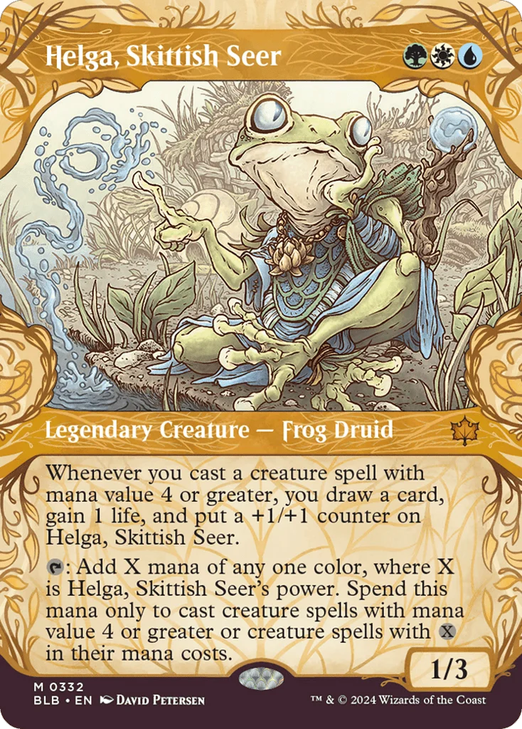 Helga, Skittish Seer · Bloomburrow