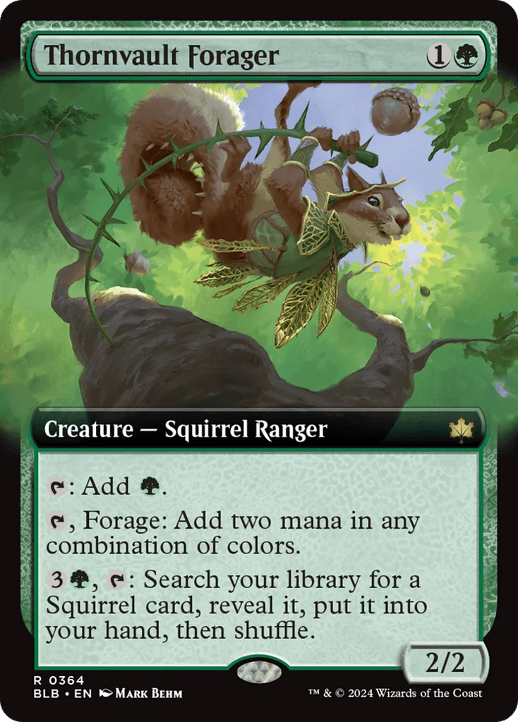 Thornvault Forager · Bloomburrow
