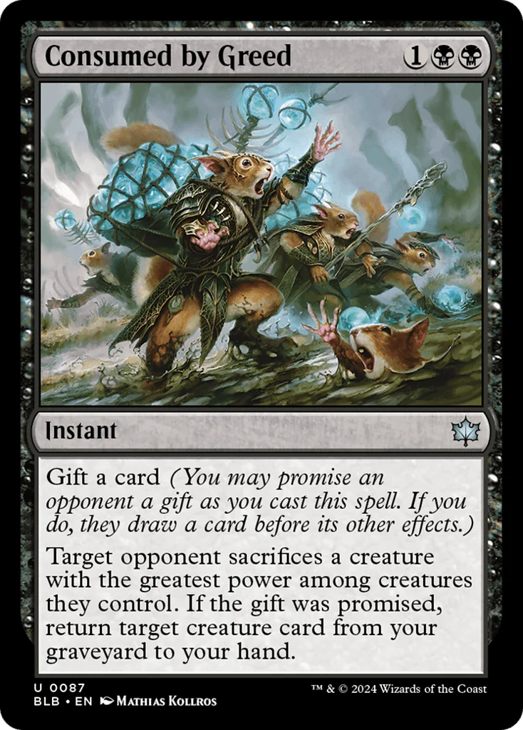 Consumed by Greed · Bloomburrow